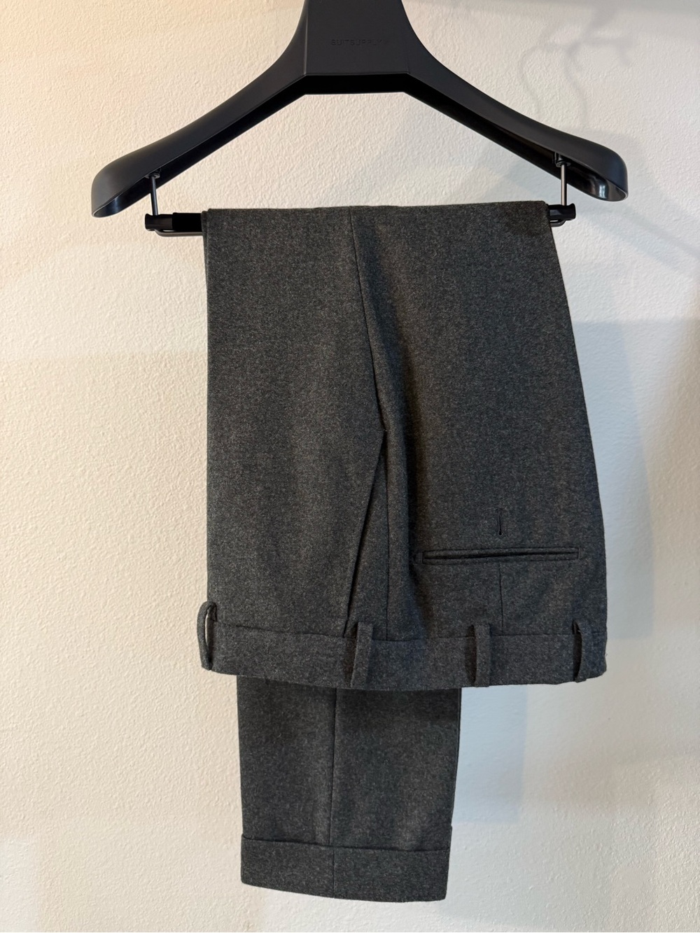 Men's Green Gray Wool Single-Breasted Blazer - Picture 2 of 3